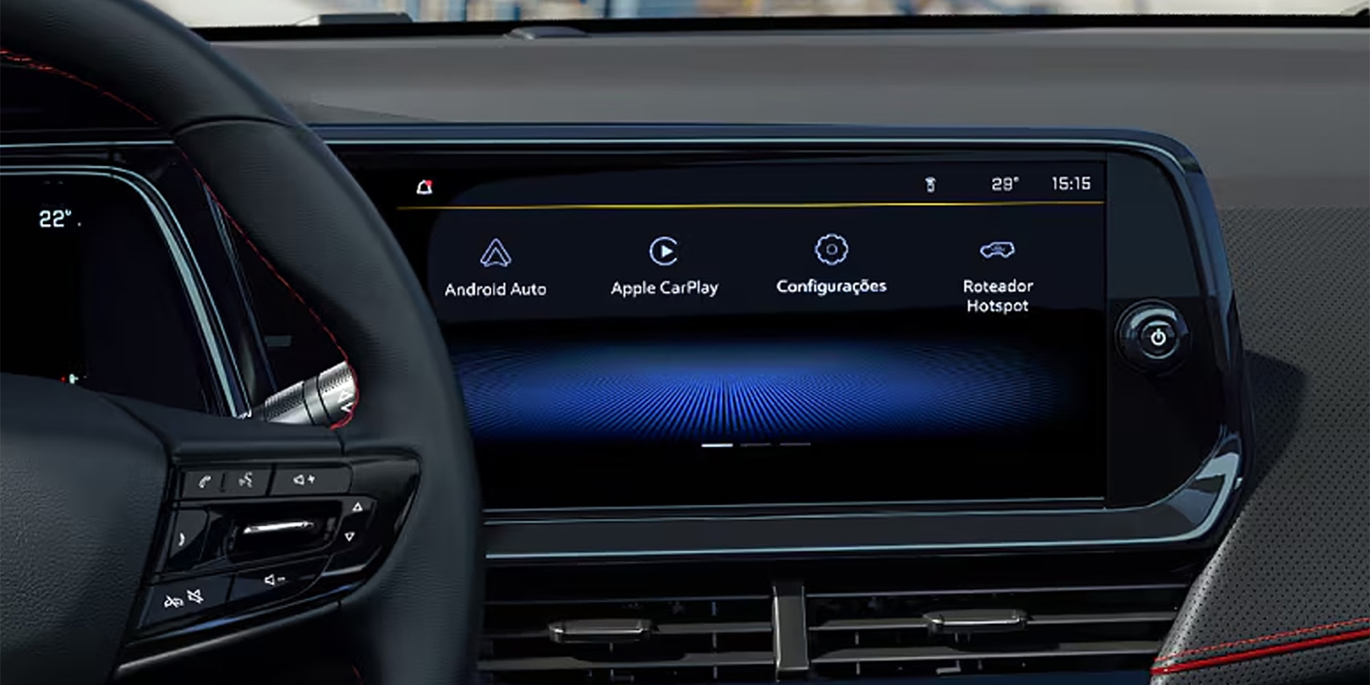 Chevrolet Montana 2026 com central multimídia